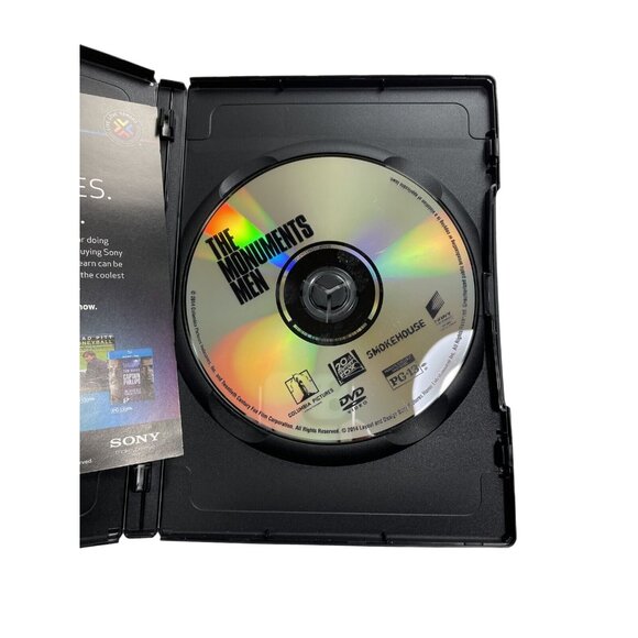 The Monuments Men History Drama Movie DVD u 2014 R PG 13 George Clooney Matt Dam - Picture 3 of 3